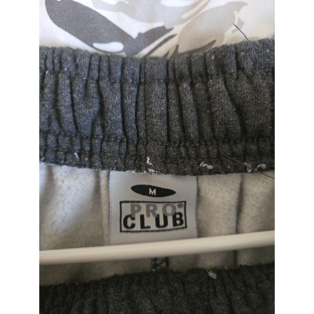 Pro Club Men’s Medium Charcoal Gray Cargo Sweatpants Heavyweight Fleece - Picture 3 of 7